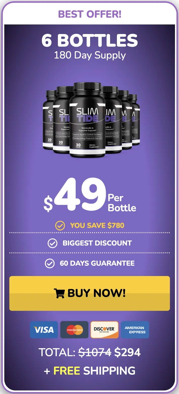 Slimtide 6 bottles